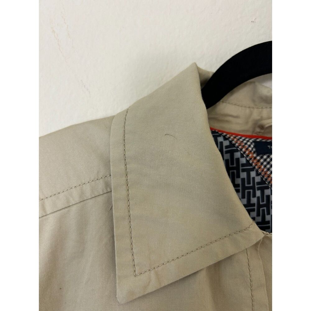 Tommy Hilfiger Trench Coat Women's XL Kahki Beige classic spring - Picture 8 of 13